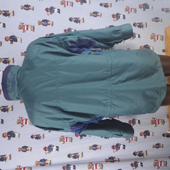 Vintage Columbia Long Peak Women's MD green 3-in1 fleece-lined ski wonter coat - Picture 5 of 11